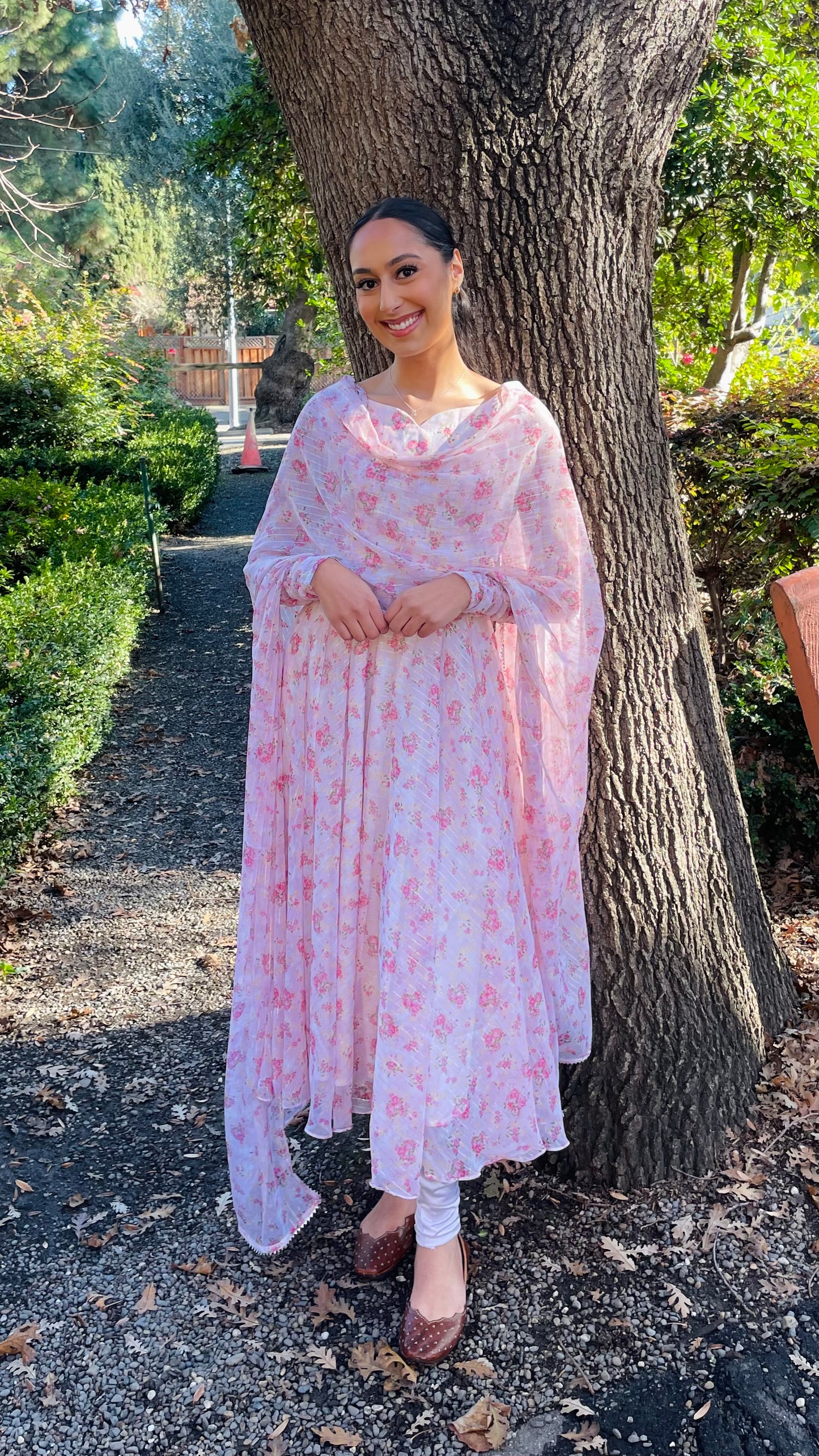 Shiny Pink Anarkali