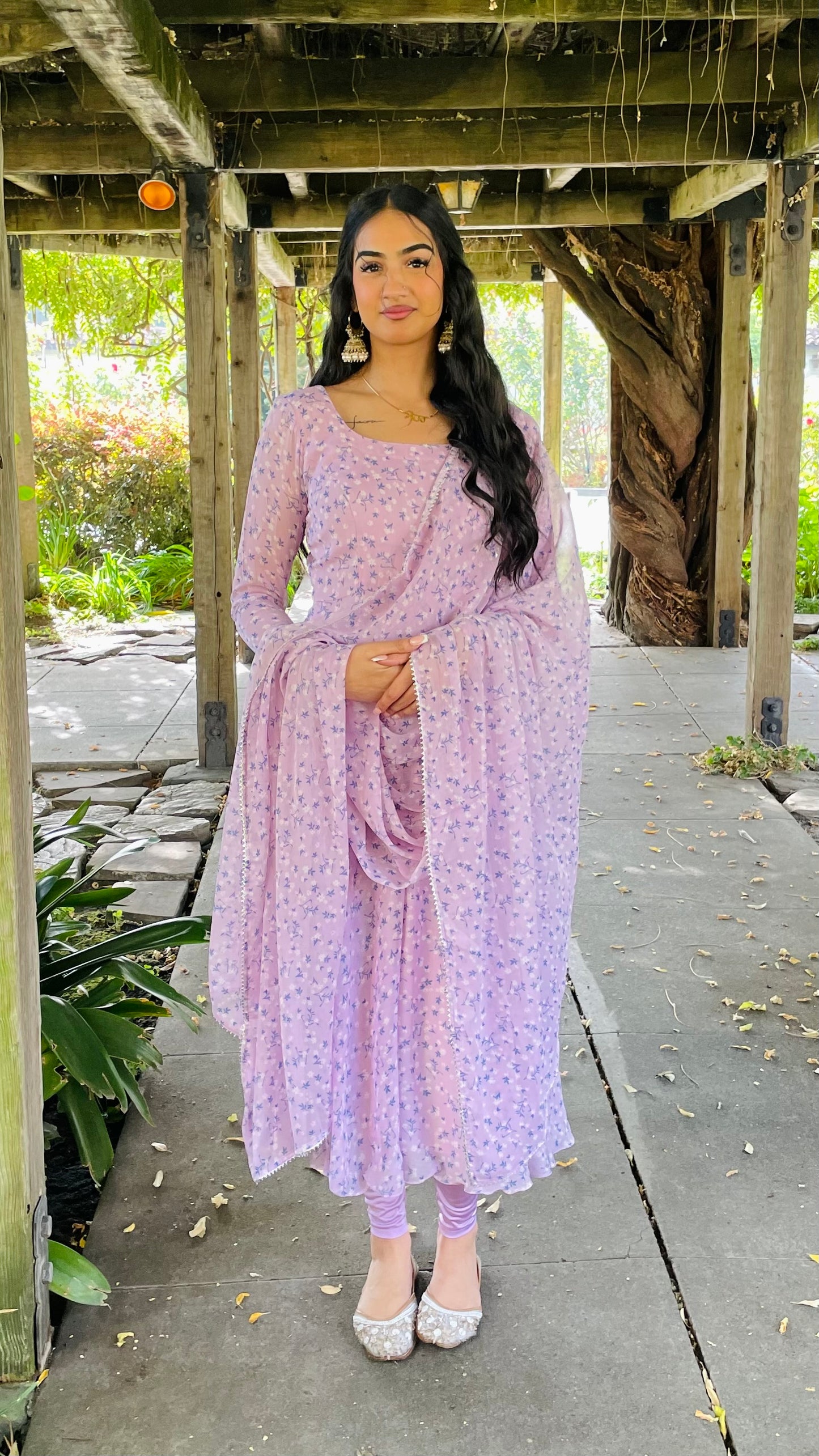Lilac Pastel Anarkali