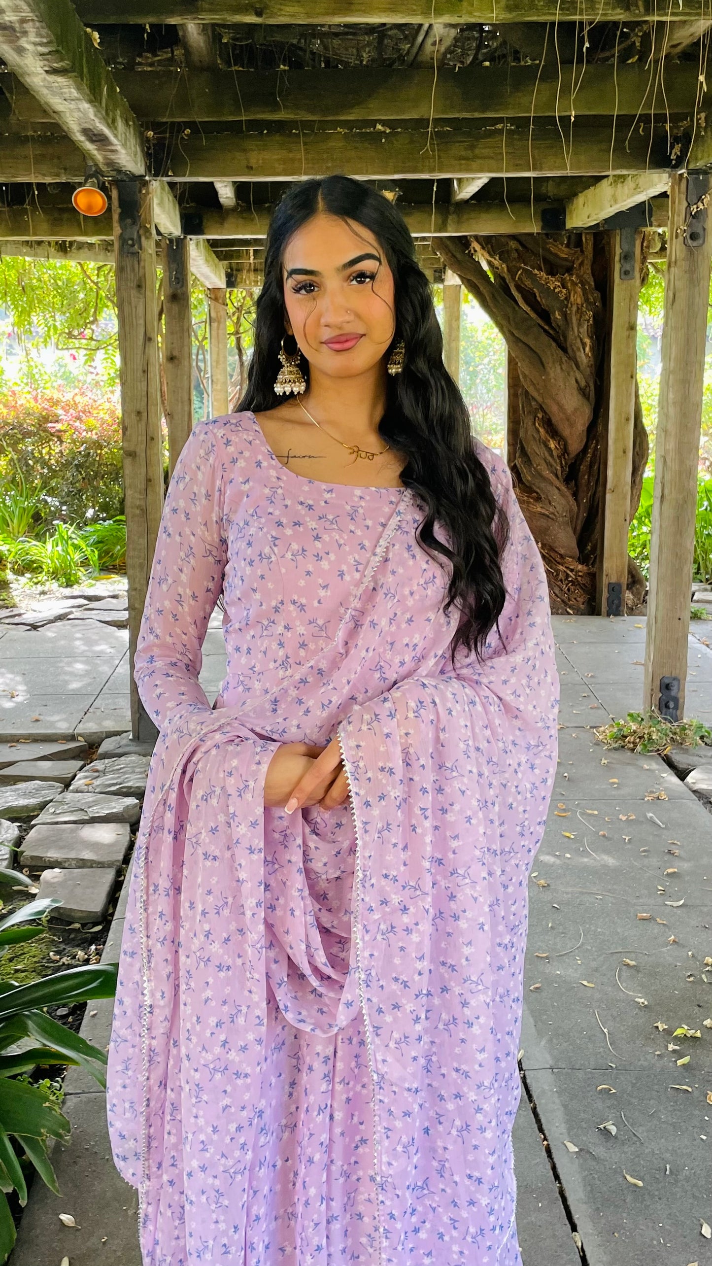 Lilac Pastel Anarkali