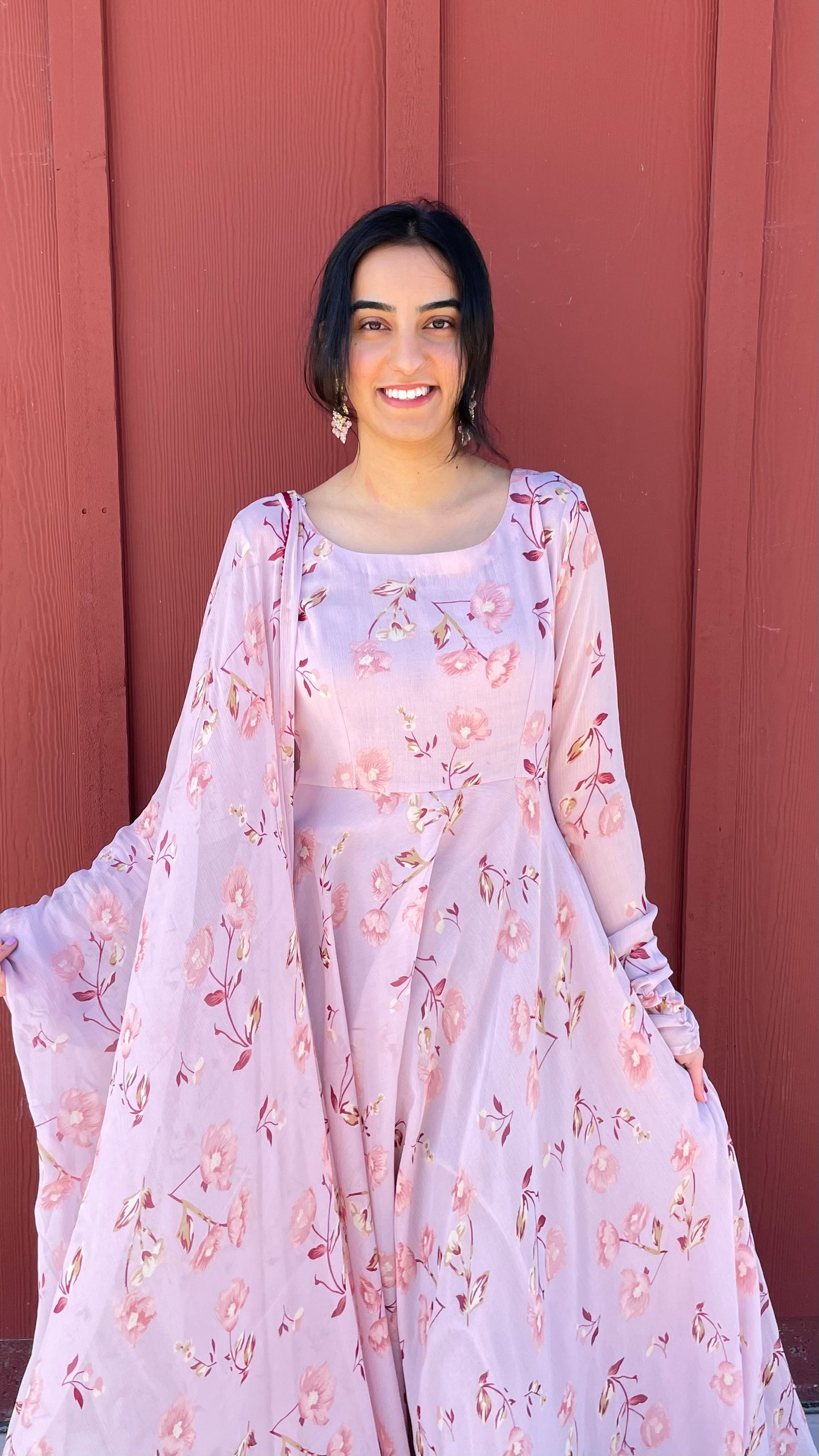Pastel Pink Anarkali