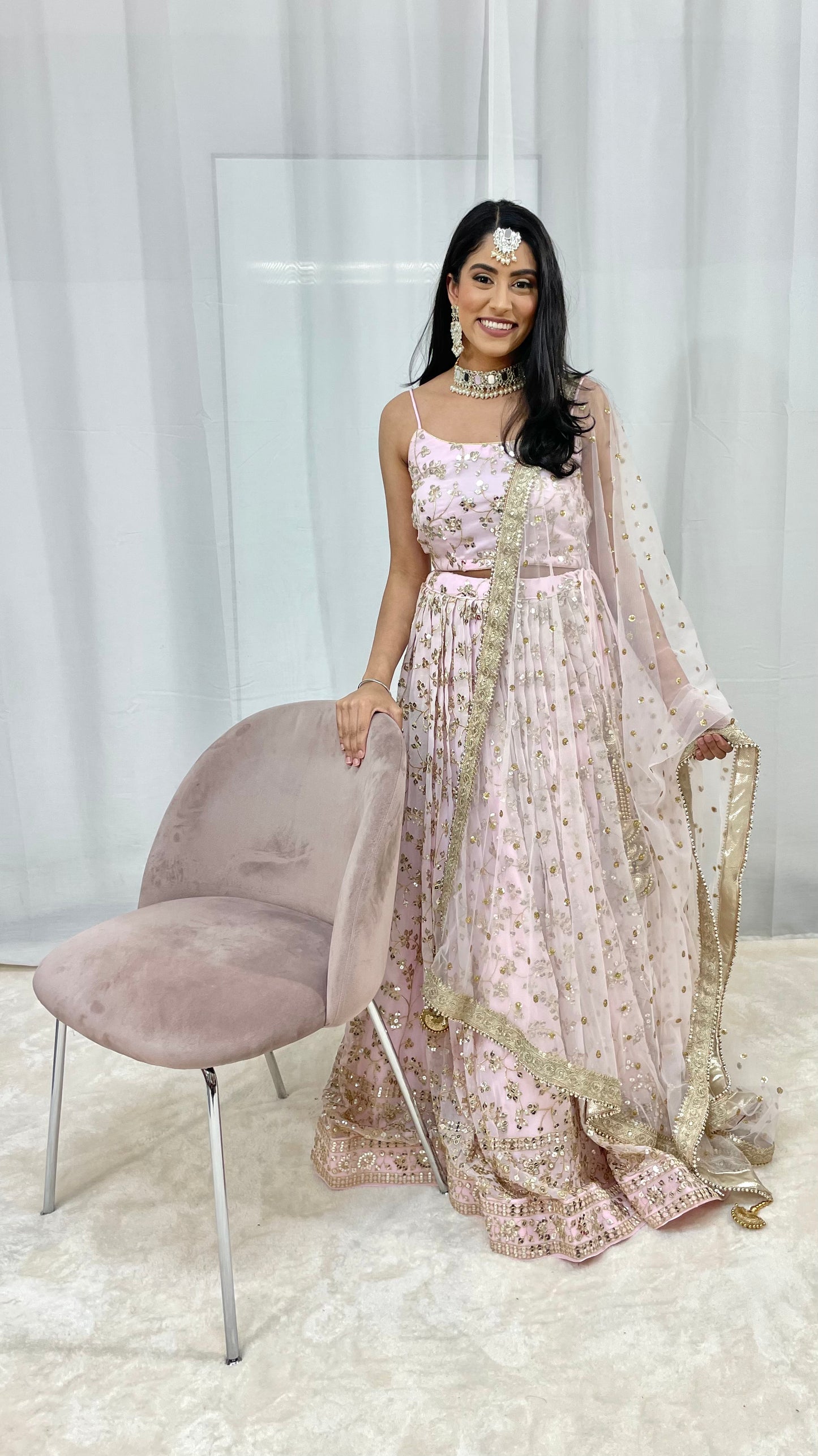 Baby Pink Lengha