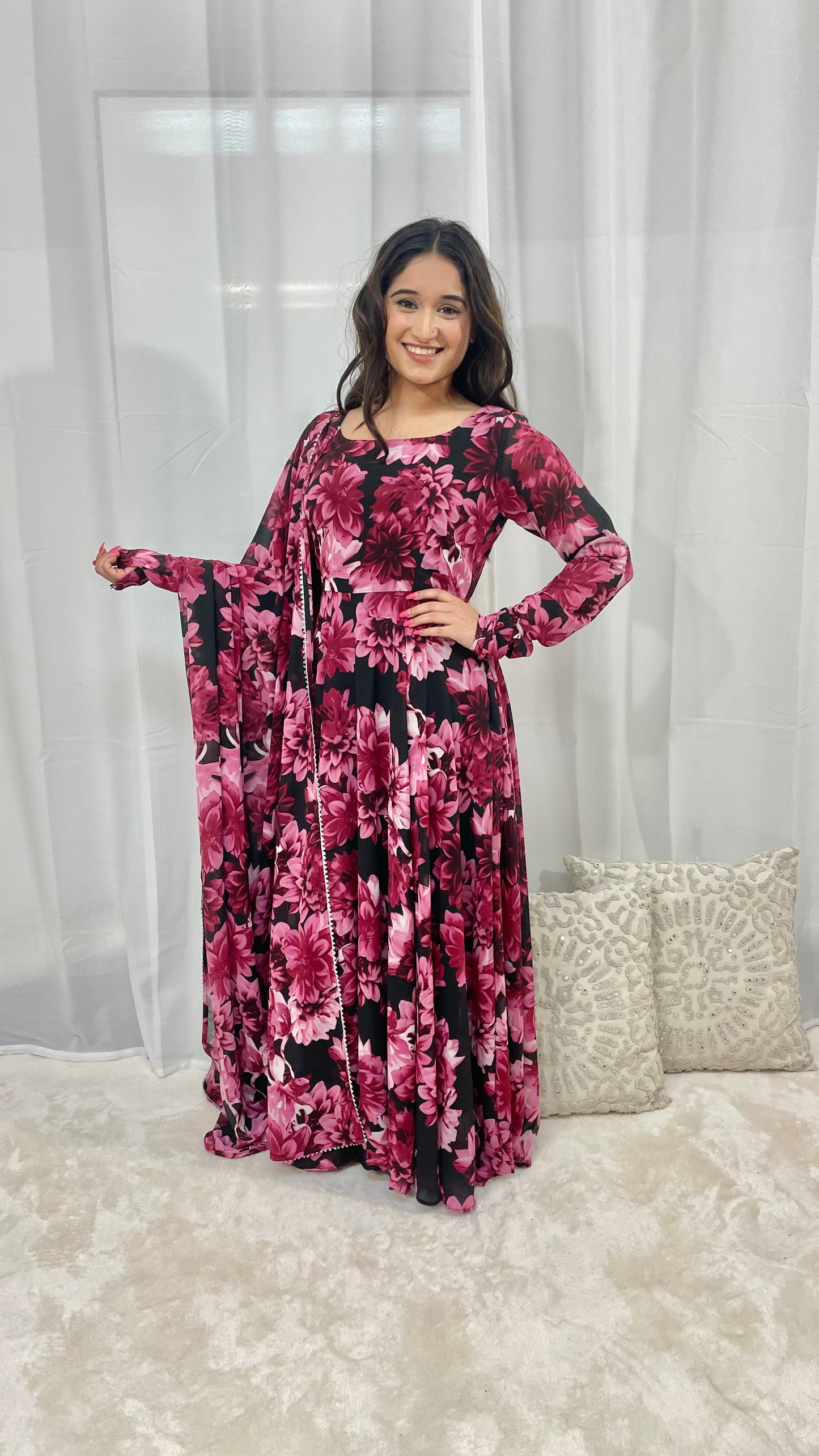 Magenta Anarkali