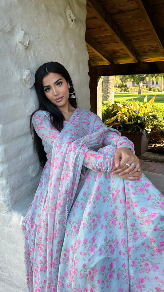 Pastel Anarkali