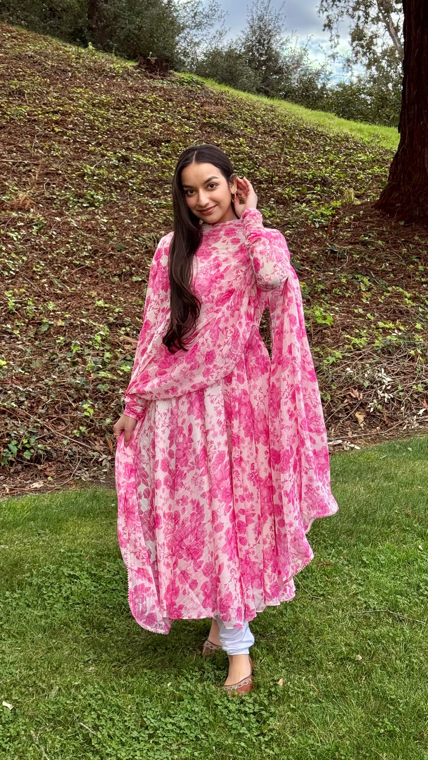 Pink Anarkali