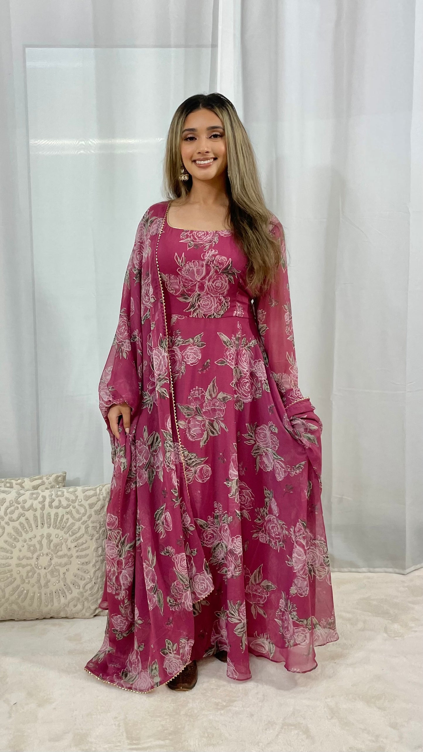 Mauve Anarkali