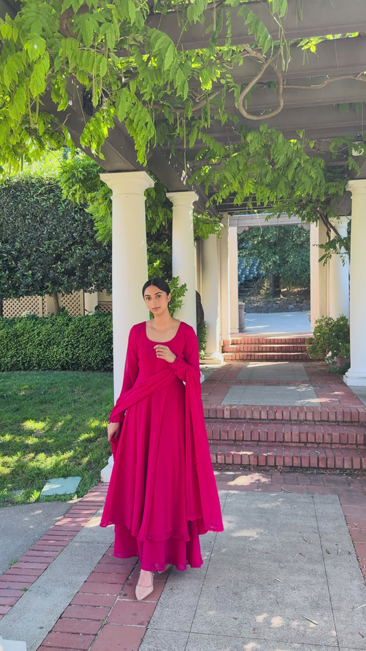 Hot Pink Anarkali