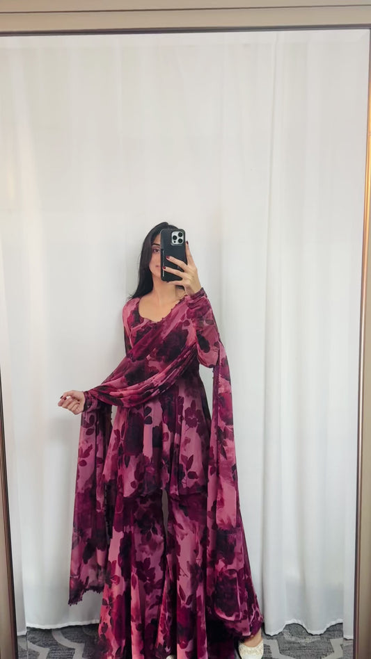 Peplum sharara