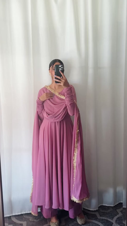 Mauve Anarkali