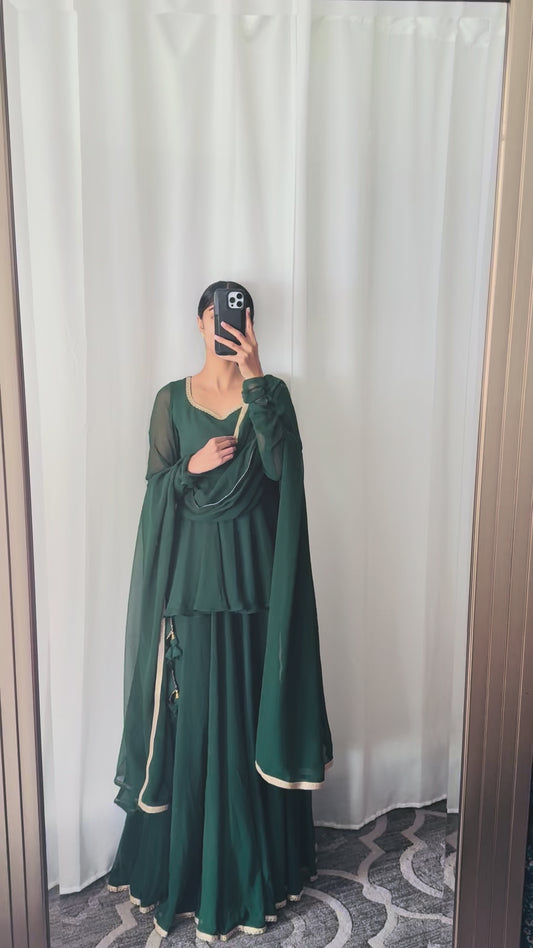 Emerald Green Peplum